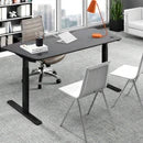 Elite Pro Series 71" x 33" Standing Desk with Black Frame - Black Top