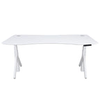 Quattro Series 60" Electric Standing Desk with Curved Top
