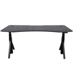 Quattro Series 60" Electric Standing Desk with Curved Top