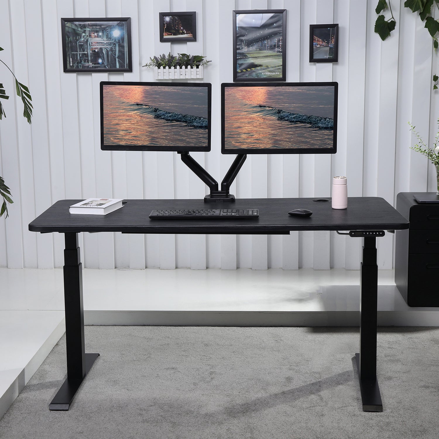 K Series 60" Standing Desk with Rectangular Top