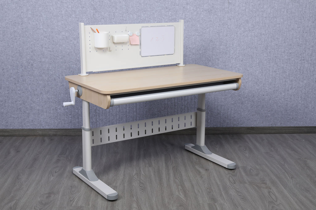 NK Series 43" x 24" Children's Height Adjustable Desk (Beige)