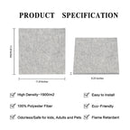 Artsonic Square Acoustic Sound Absorbing Panel 12'' X 12'' X 0.4''
