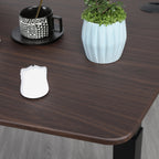 Quattro Series 60" Electric Standing Desk with Curved Top