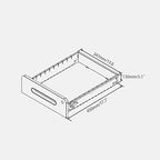 3-Drawer Metal Mobile File Cabinet with Locking Keys