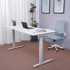 Elite Pro Series 60" x 27" Standing Desk with Off-White Frame