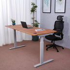 Elite Pro Series 71" x 33" Standing Desk with Off-White Frame