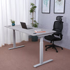 Elite Pro Series 71" x 33" Standing Desk with Off-White Frame