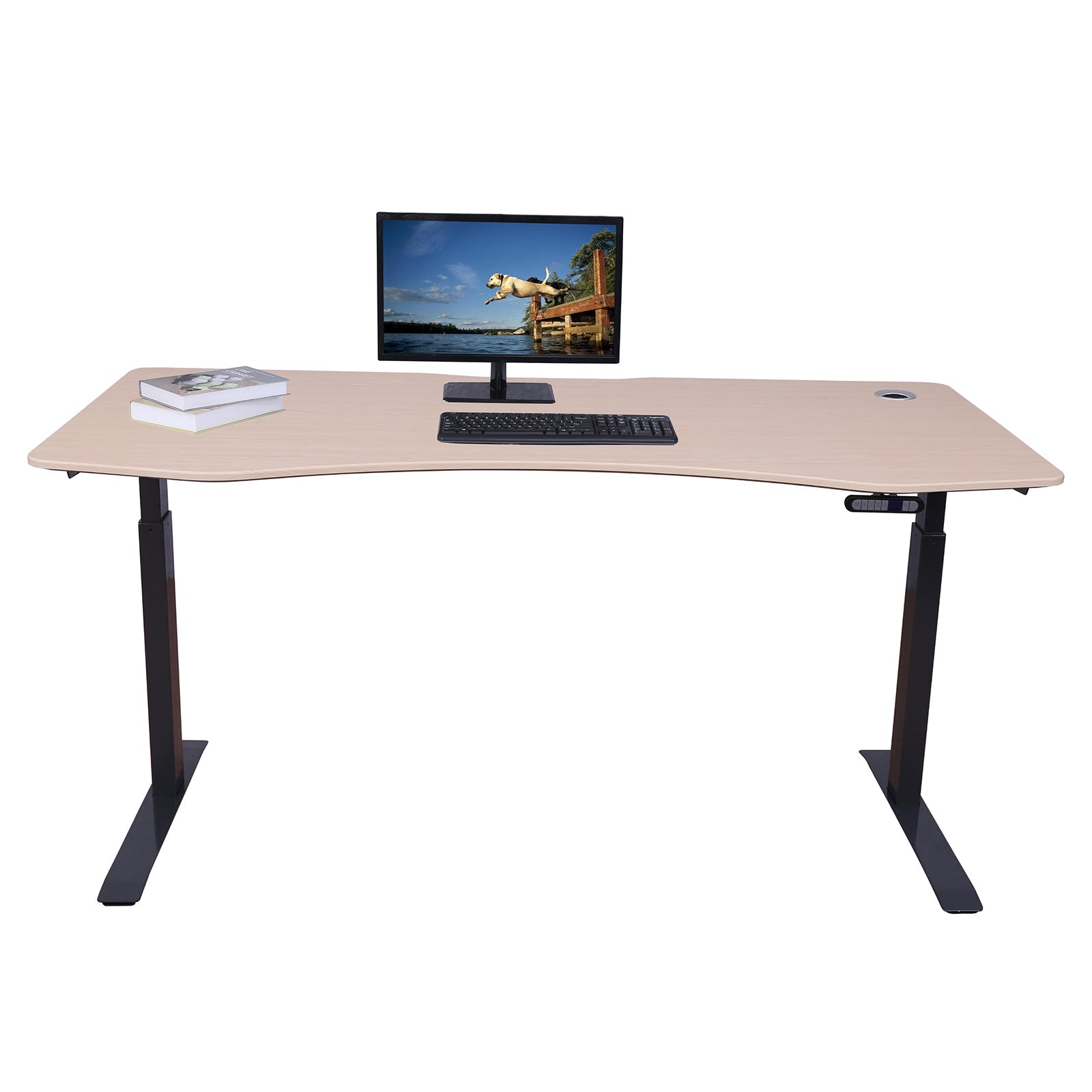 Elite Pro Series 71" x 33" Standing Desk with Black Frame
