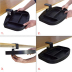 Clamp-On Under Desk 360-Degree Swivel Drawer