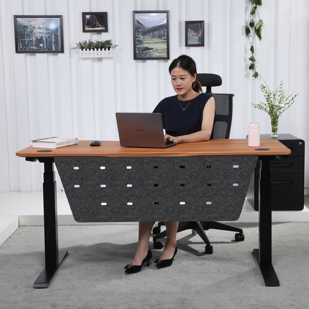 K Series 71" Standing Desk with Curved Top