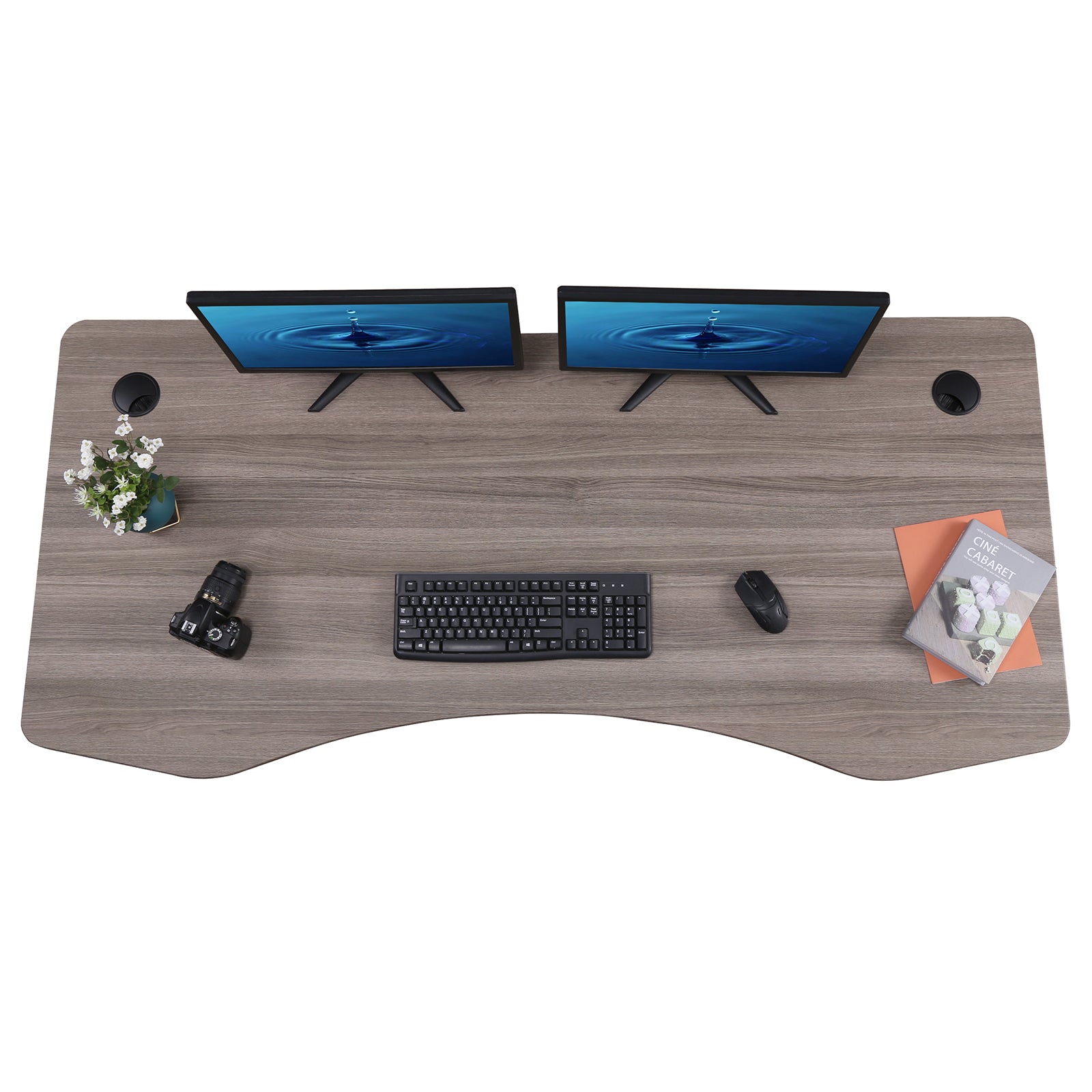 Elite Pro Series 71" x 33" Standing Desk with Off-White Frame