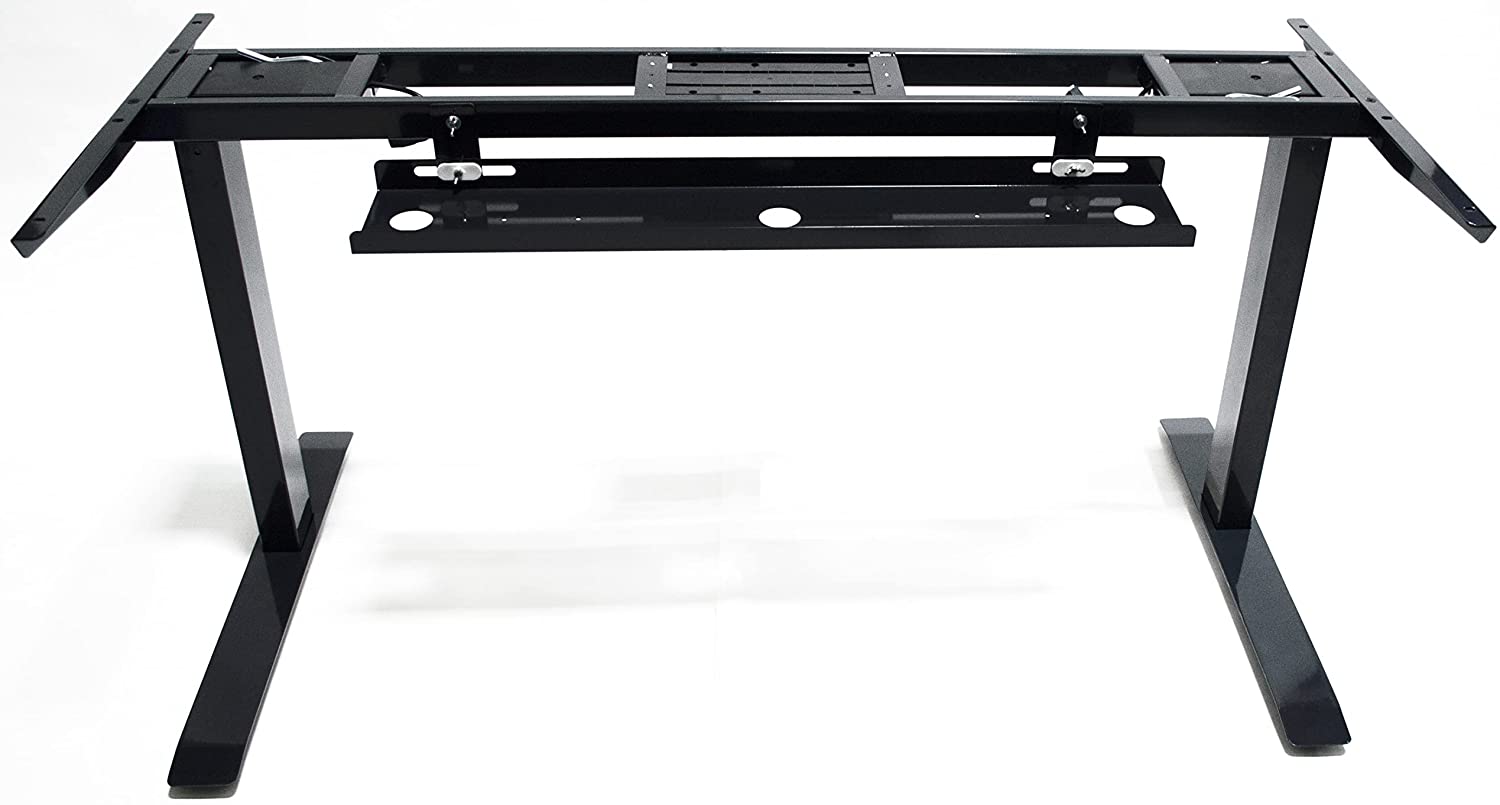 Elite Pro Series Electric Height Adjustable Desk Frame Only, Supports Tabletops 60” to 83” Wide, Height Adjustable 29” to 49” with Memory Controller