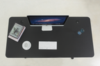 Pneumatic 55 x 27" Stand Desk with Rectangular Top