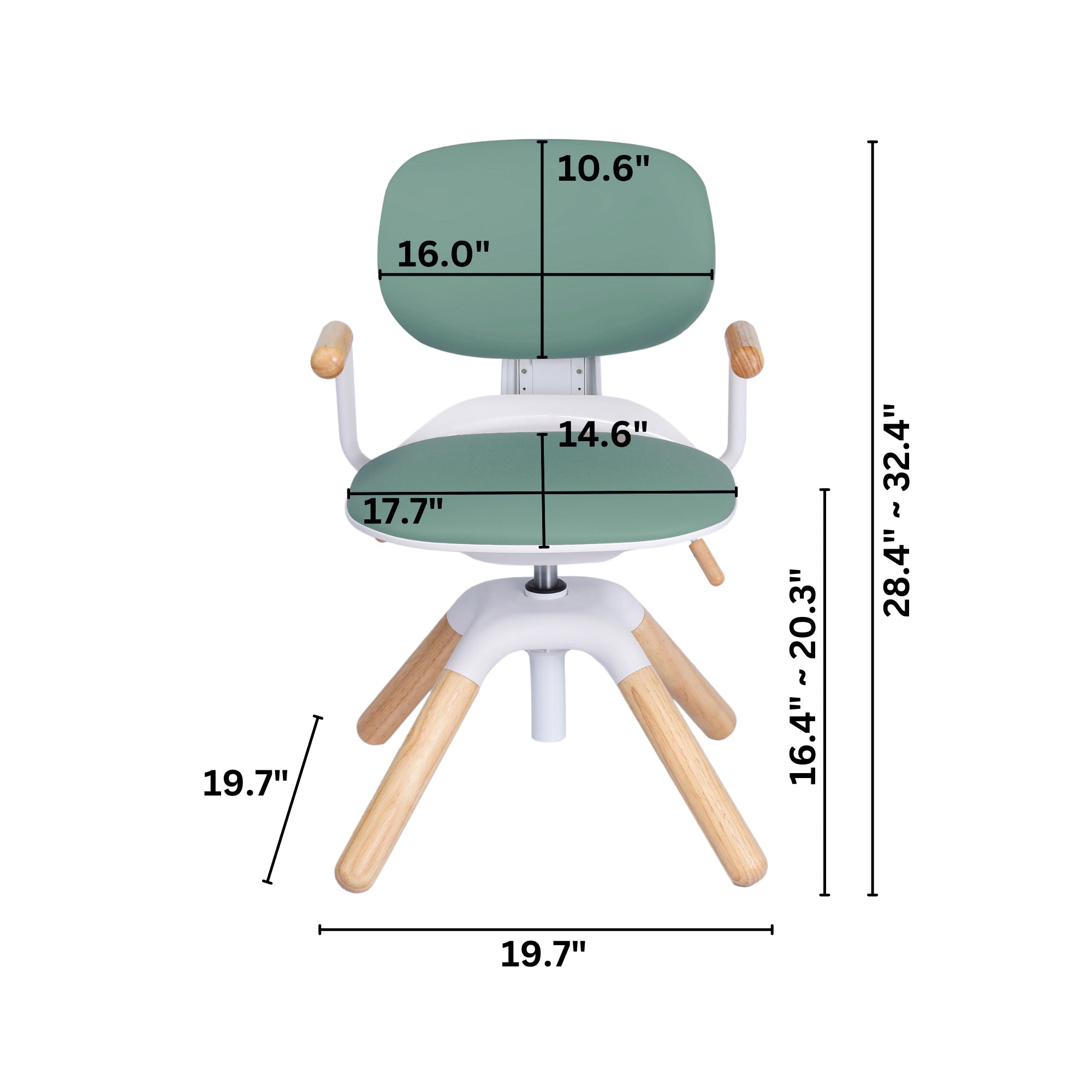 Kaleid Series 43" x 24" Children's Desk/Chair Set