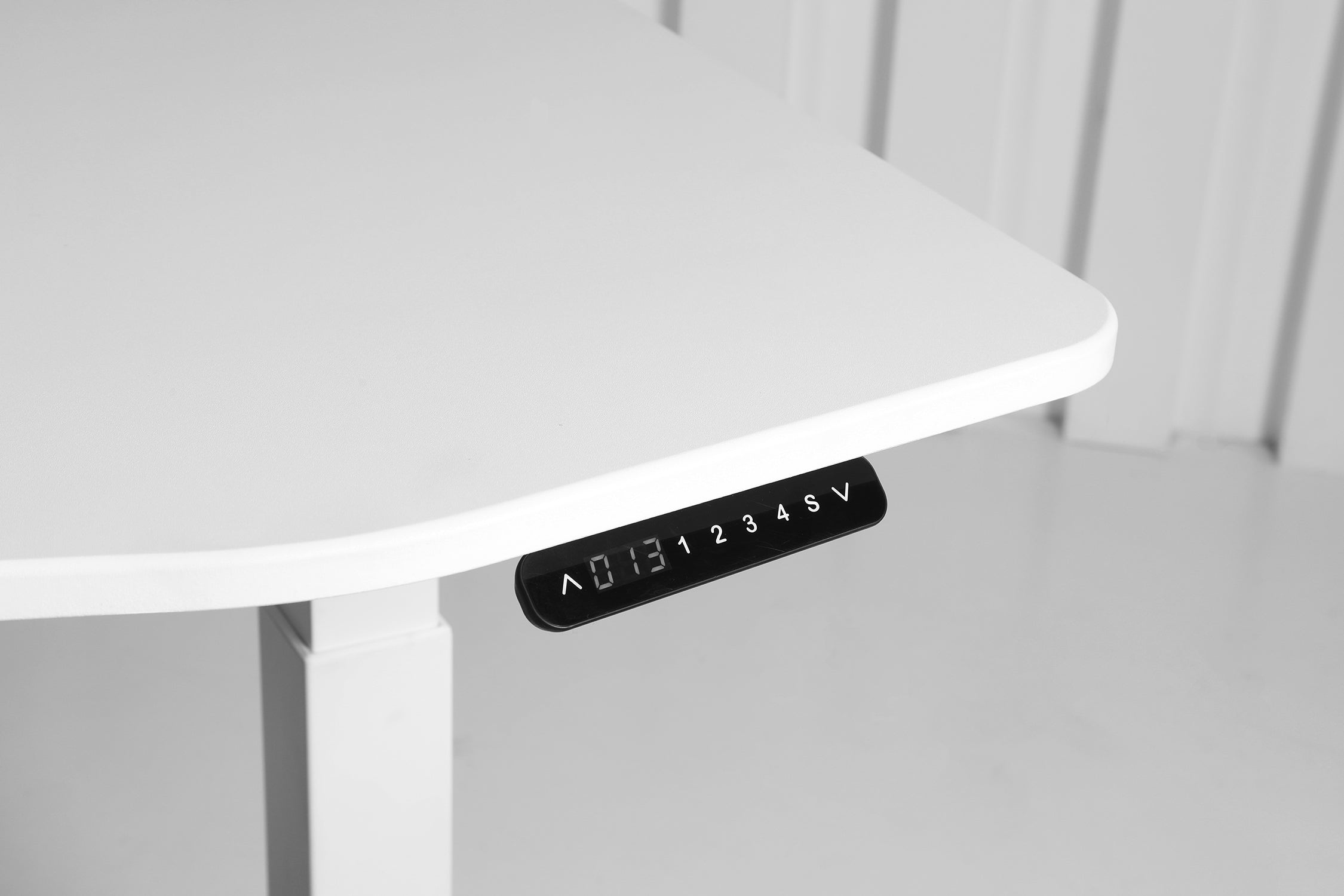 K Series 71" Standing Desk with Curved Top