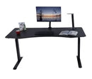 Elite Pro Series 71" x 33" Standing Desk with Black Frame - Black Top