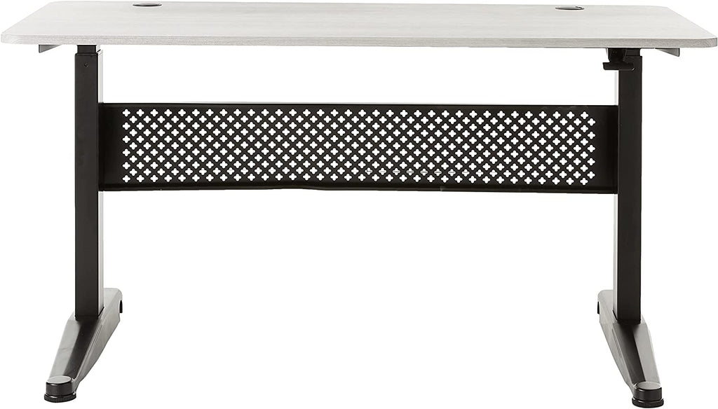 Pneumatic 55 x 27" Stand Desk with Rectangular Top