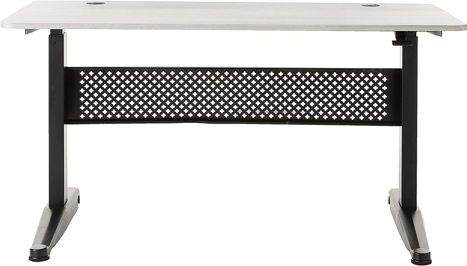 Pneumatic 55 x 27" Stand Desk with Rectangular Top