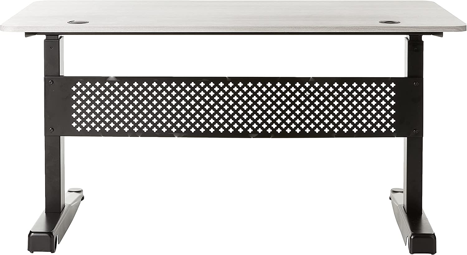 Pneumatic 55 x 27" Stand Desk with Rectangular Top