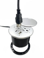 Power Grommet with Cover (Silver)