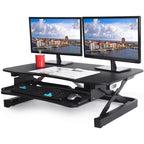 ZT Series 36 x 24 Electric Desk Converter - Black
