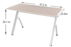 Elite Series 60" W Electric Height Adjustable Standing Desk with Matching Color Compact Reception Side Desk