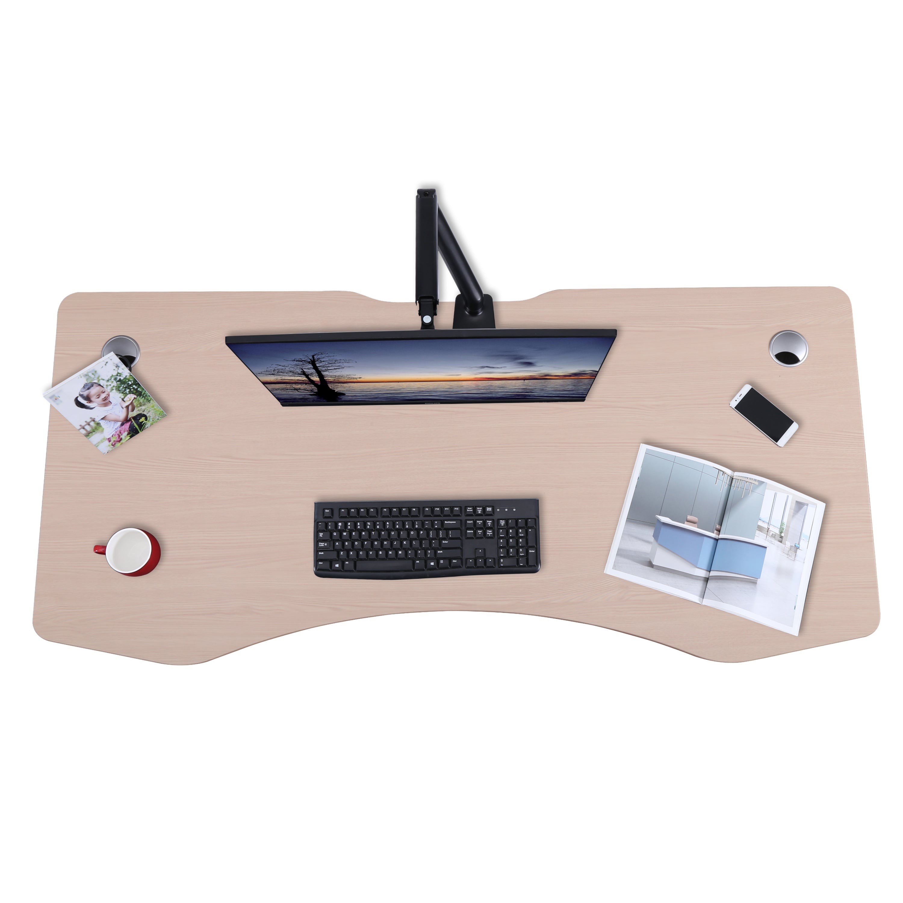Elite Pro Series 60" x 27" Standing Desk with Black Frame