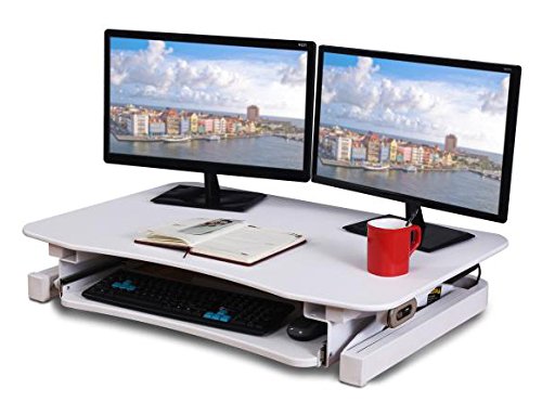 ZT Series 36 x 24 Electric Desk Converter - Black