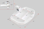 Clamp-On Under Desk 360-Degree Swivel Drawer