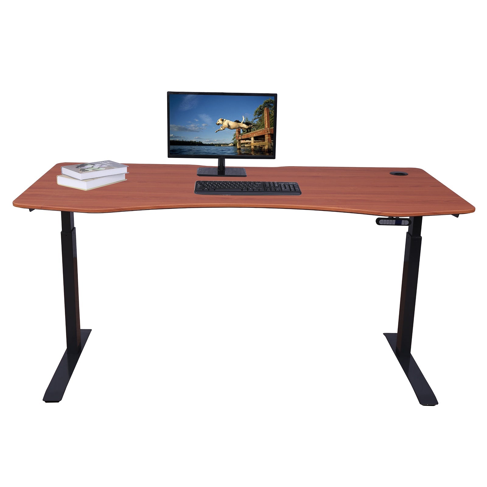 Elite Pro Series 71" x 33" Standing Desk with Black Frame