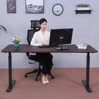 Elite Pro Series 71" x 33" Standing Desk with Black Frame