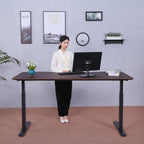 Elite Pro Series 71" x 33" Standing Desk with Black Frame