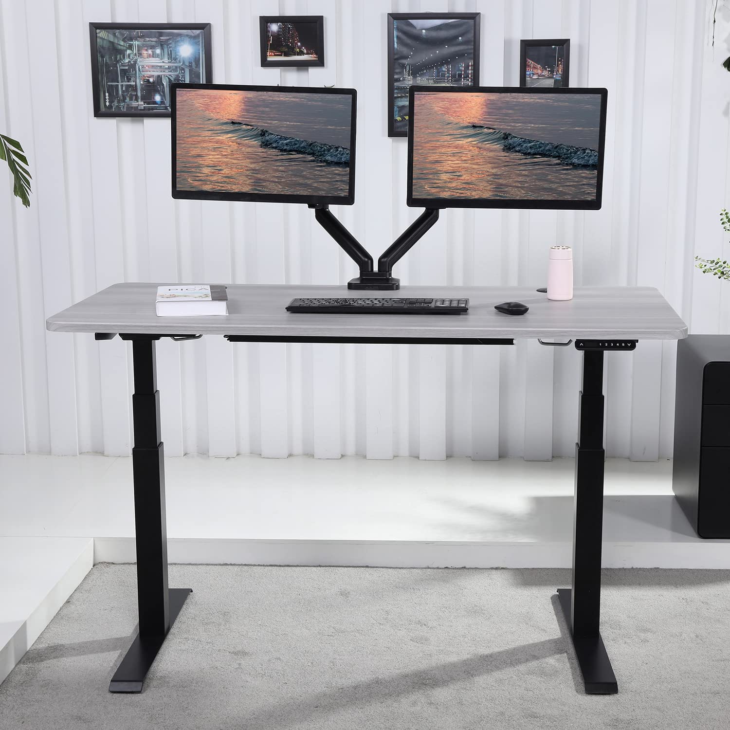 K Series 60" Standing Desk with Rectangular Top