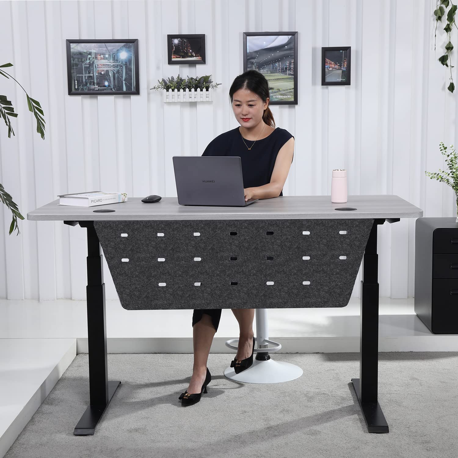 K Series 60" Standing Desk with Rectangular Top