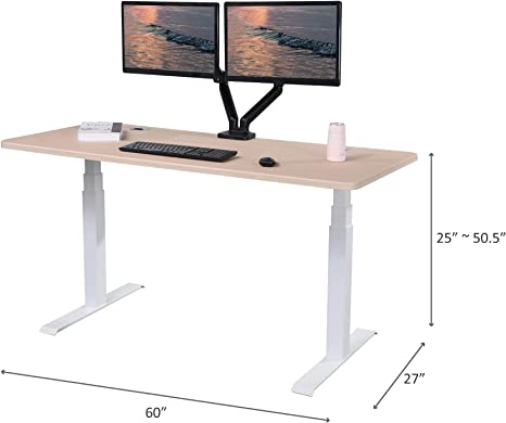 K Series 60" Standing Desk with Rectangular Top