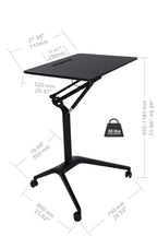Pneumatic 28" Mobile Desk