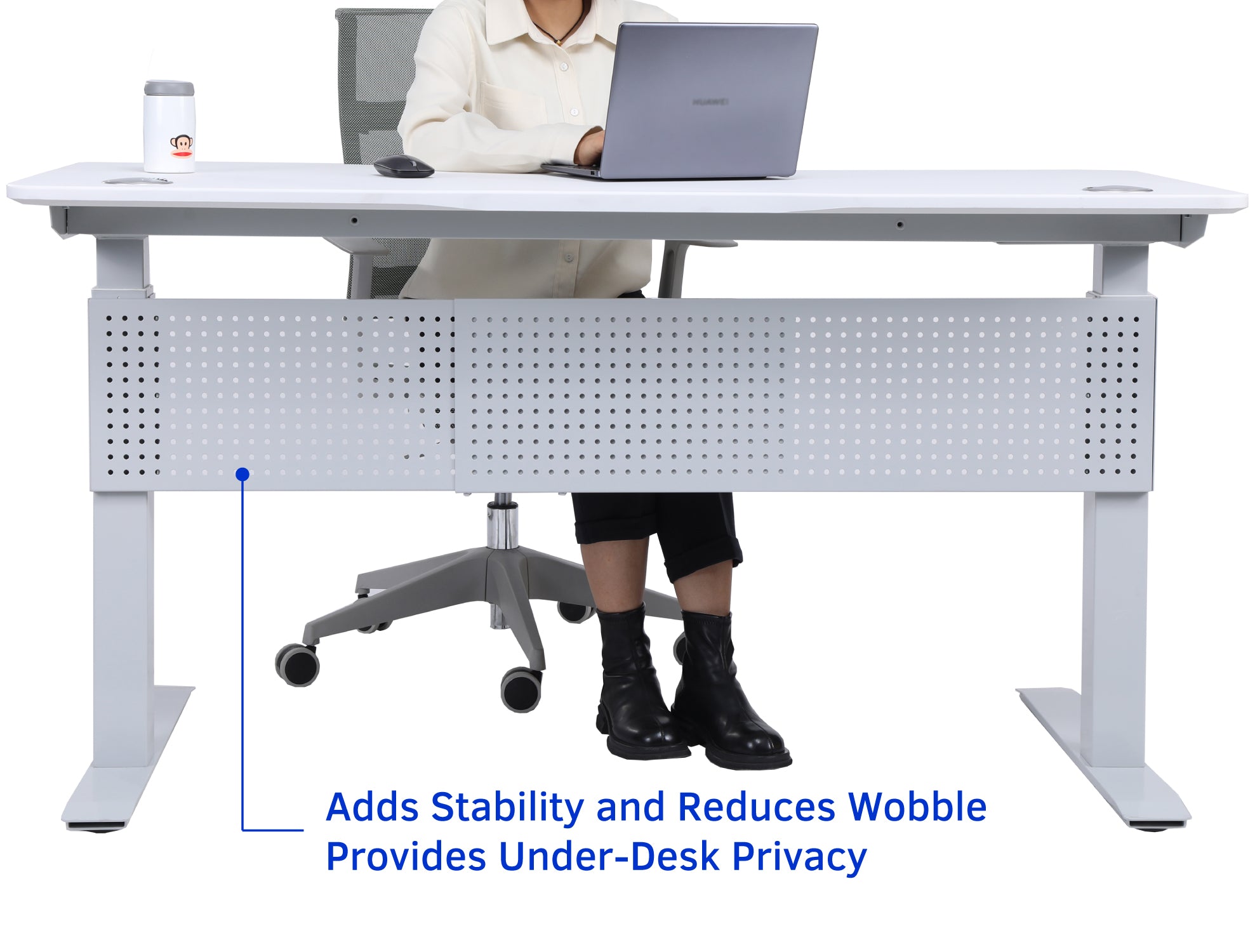 Elite Pro Series 60" Standing Desk with Stabilizer Bar