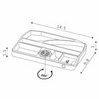 Under Desk 360-Degree Swivel Drawer
