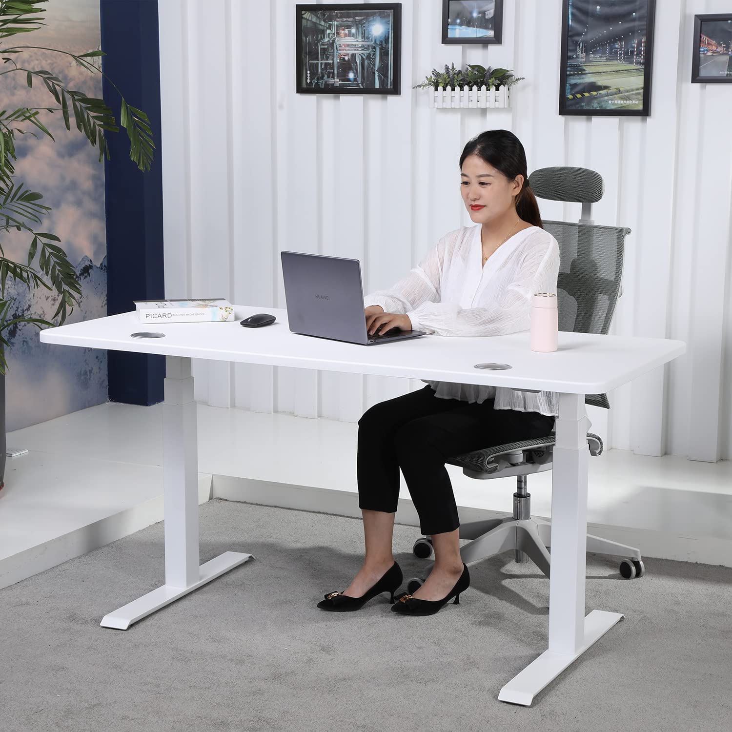 K Series 60" Standing Desk with Rectangular Top