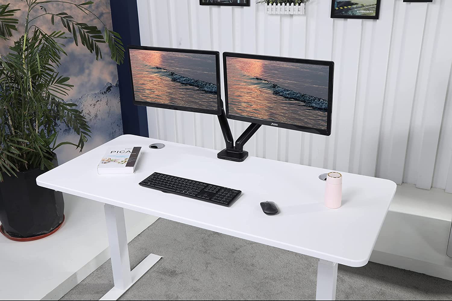 K Series 60" Standing Desk with Rectangular Top