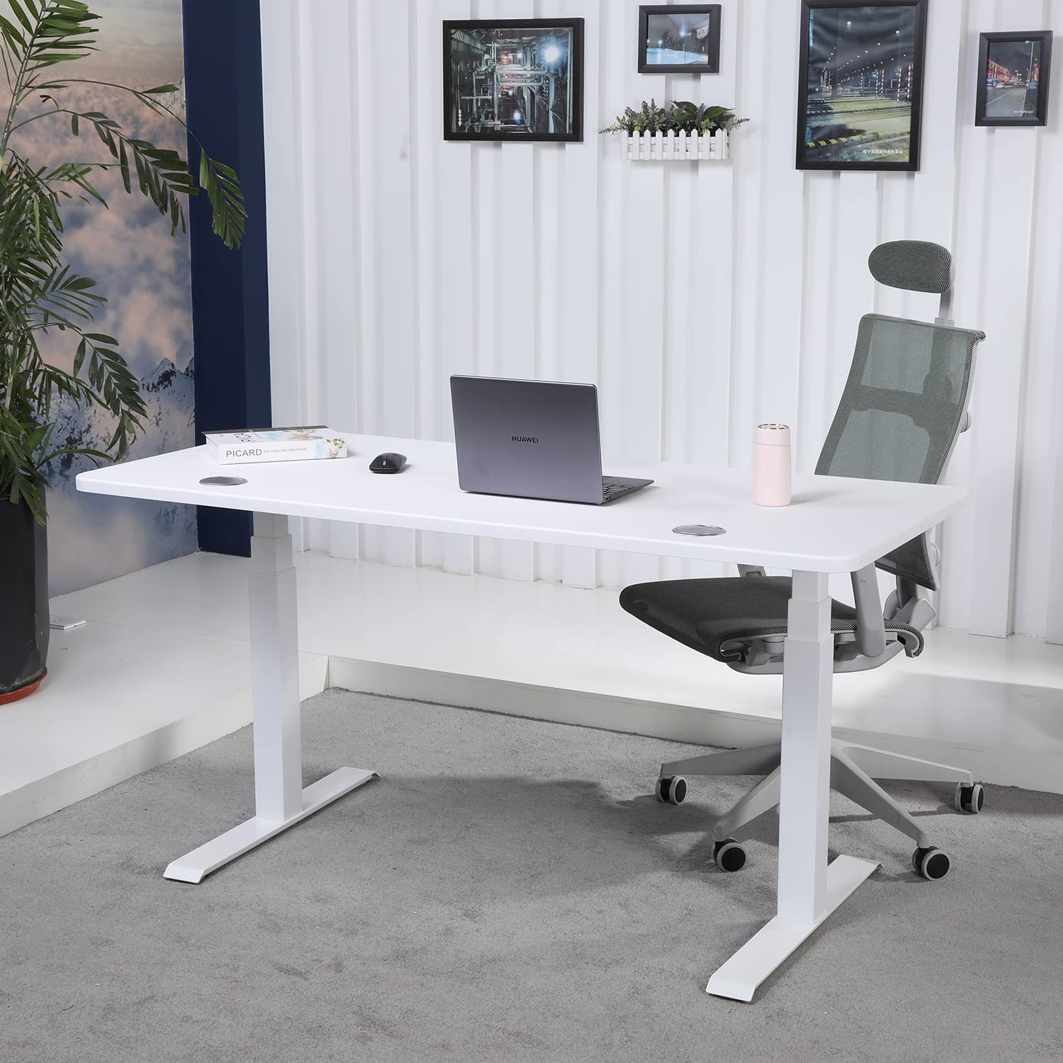 K Series 60" Standing Desk with Rectangular Top